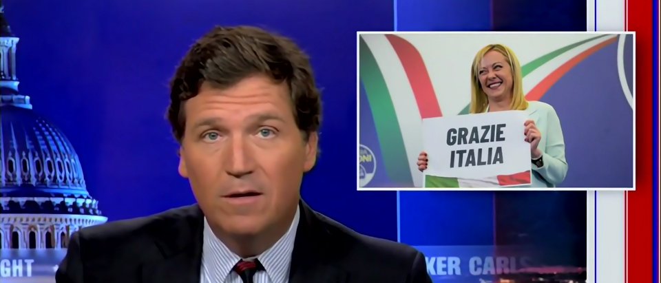DCNF - Tucker Carlson Italy Meloni - Featured