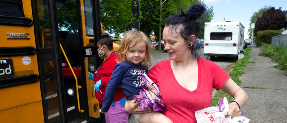 Seattle School Bus Delivers Lunches To Kids During Coronavirus Shutdown