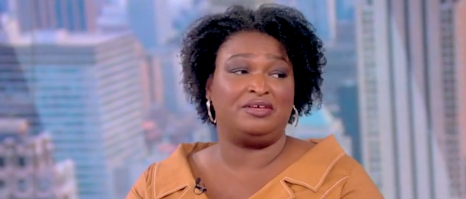 "The View" co-host Sunny Hostin lauded failed Georgia gubernatorial candidate Stacey Abrams Wednesday for denying the 2018 election results. [Screenshot The View]
