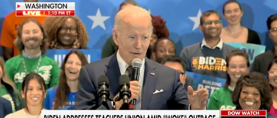 President Joe Biden pointed to a woman in a crowd Friday and said he knew her when she was 12 and he was 30.  [Screenshot Fox News]