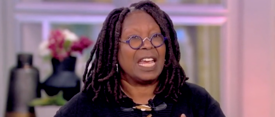 "The View" co-host Whoopi Goldberg clarified Monday she was not wearing a fat suit in a new movie, forcing The Daily Beast to issue a hilarious correction about Goldberg's weight. [Screenshot The View]