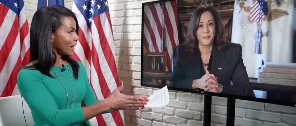 Vice President Kamala Harris refused to say Friday whether President Joe Biden would be running in 2024 during an interview. [Screenshot ClickonDetroit]