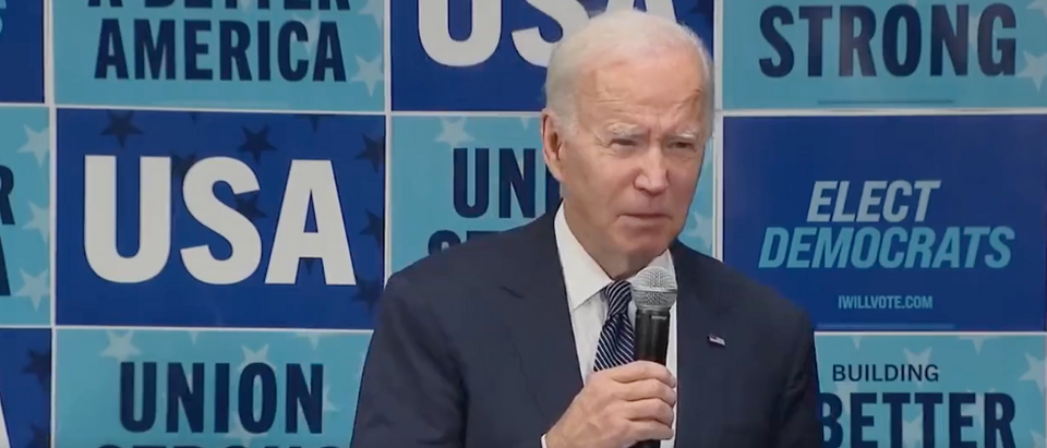 President Joe Biden said Monday during a press conference that Democrats are fiscally responsible despite record high inflation and an economy in turmoil. [Twitter Screenshot Greg Price]