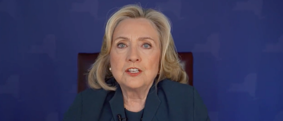 Failed presidential candidate Hillary Clinton said in a video posted to Twitter that Republicans "have a plan" to steal the 2024 presidential election. [Screenshot Indivisible Guide]
