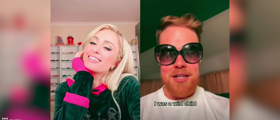 Paris Hilton TikTok video with influencer that took her sunglasses