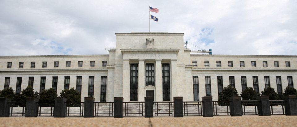 FILE PHOTO: The Federal Reserve building is pictured in Washington, DC