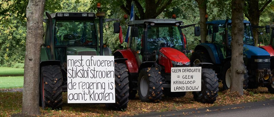 Dutch Farmers Stage Protest On Opening Of Parliament