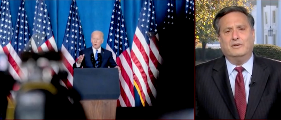 White House Chief of Staff Ron Klain said Thursday morning that President Joe Biden's Wednesday night speech was "one final warning" to election deniers. [Screenshot MSNBC]