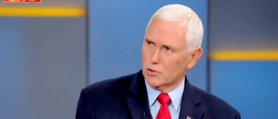 Former Vice President Mike Pence said Wednesday morning on Fox & Friends that voters will have "better choices" in 2024 than former President Donald Trump. [Screenshot Fox & Friends]