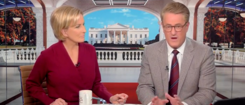 MSNBC's "Morning Joe" host Joe Scarborough admitted Monday that there is a serious crisis at the southern border, calling it "unbelievable." [Screenshot MSNBC]