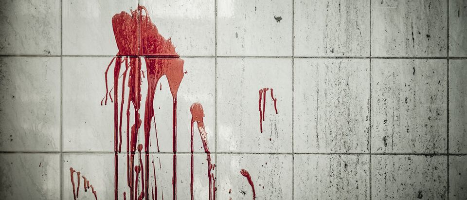 A drop of blood on a wall [Shutterstock BR Photo Addicted]