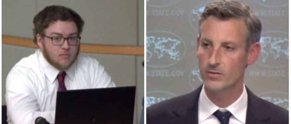 Daily Caller reporter Dylan Housman and State Department spokesperson Ned Price