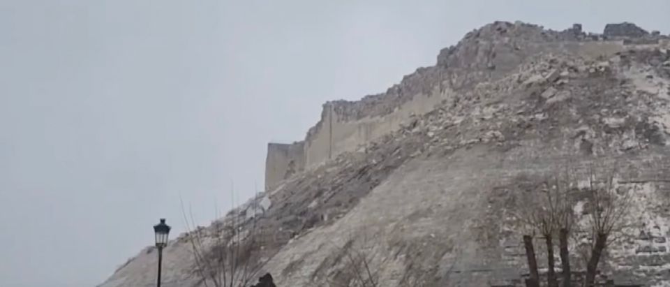 "Shocking Aerial Footage" - Turkey-Syria Quake Gaziantep-Castle-
