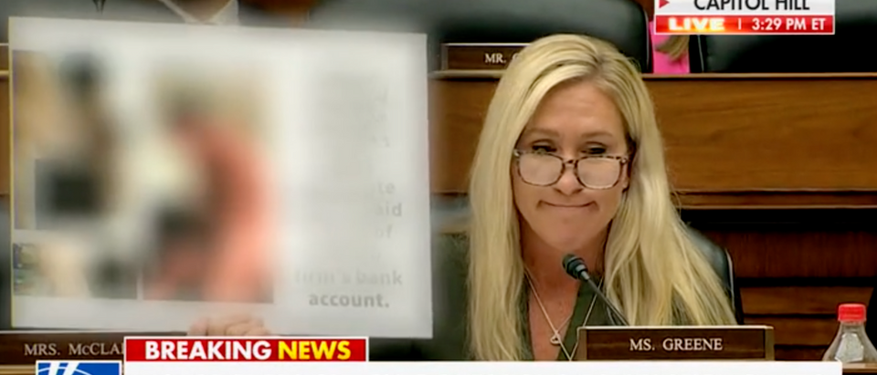 Marjorie Taylor Greene Shows Nude Photos of Hunter Biden at Hearing