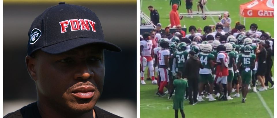 Watch: Jets-Bucs scuffle during practice, sending assistant coach to  hospital 