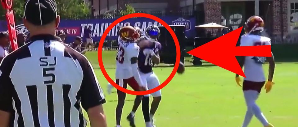 Watch: Tylan Wallace fights Emmanuel Forbes in first Ravens vs