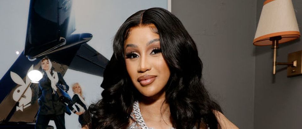 VMAs 2023: Cardi B rocks red carpet in Dilara Findikoglu dress