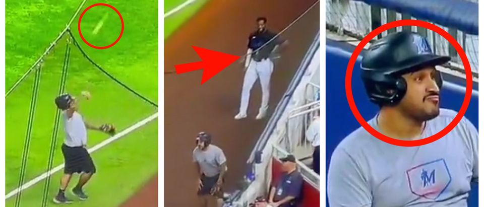 Marlins ball boy throws Dodgers fair ball into stands in wild gaffe