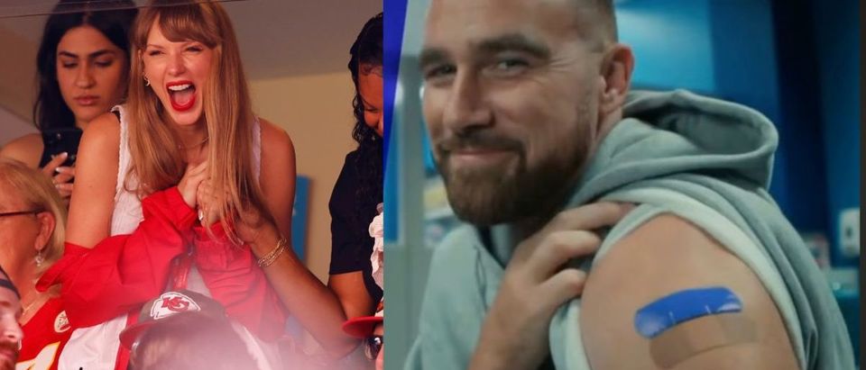 Travis Kelce aligned w/ Taylor Swift, Pfizer & Bud Light all in one da, Travis  Kelce