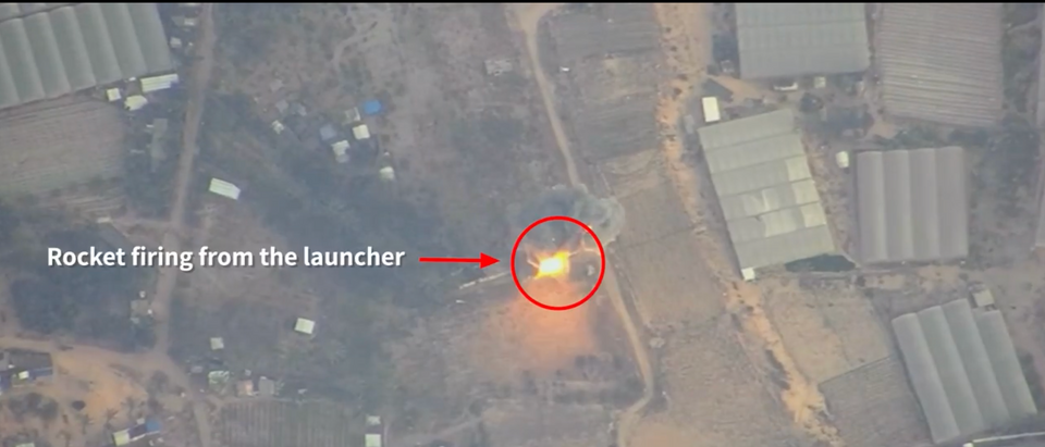 IDF Bombs Hamas Rocket Launch Posts In Humanitarian Zone