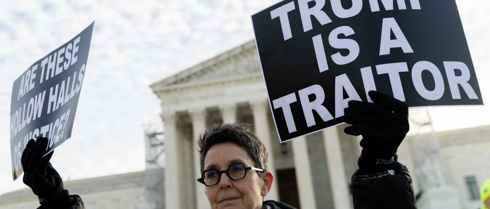 Trans MAGA Flasher Unloads Bazookas At Courthouse Scuffle With Anti-Trump Protester